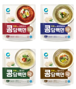 대상 '두부로 만든 콩담백면' 4종 제품 이미지. 사진=대상(주)