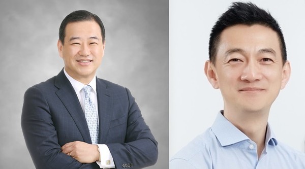김상현 롯데 유통군 총괄대표 부회장(왼쪽), 안세진 롯데 호텔군 총괄대표 사장.
