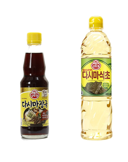 오뚜기 ‘다시마식초’, ‘다시마장국’ 제품 이미지. 사진=오뚜기