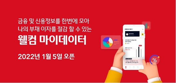 웰컴저축은행이 마이데이터 서비스를 오픈했다. 사진=웰컴저축은행
