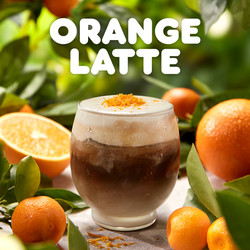 SPC그룹 던킨 ‘오렌지 라떼’ 제품 이미지. 사진=던킨