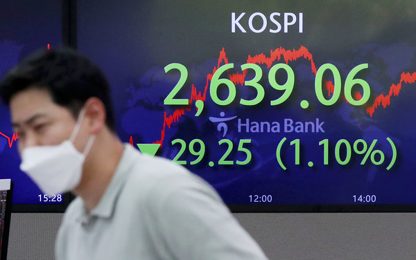 27일 코스피지수가 2639.06포인트로 마감했다. 사진=뉴시