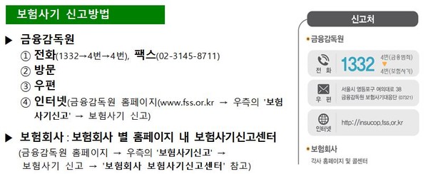보험사기 신고 방법. 사진=손해보험협회