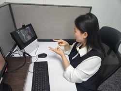 현대캐피탈 수화상담. 사진=현대캐피탈