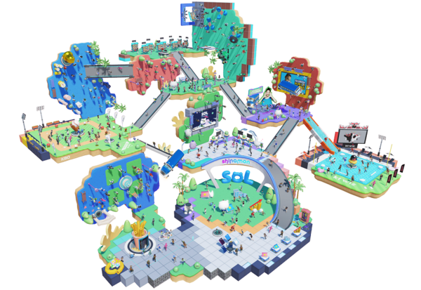 신한은행 자체 메타버스 플랫폼 '시나몬'. 사진=신한은행