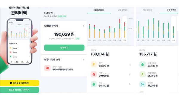 '관리비책' 베타버전. 자료=한국주택정보