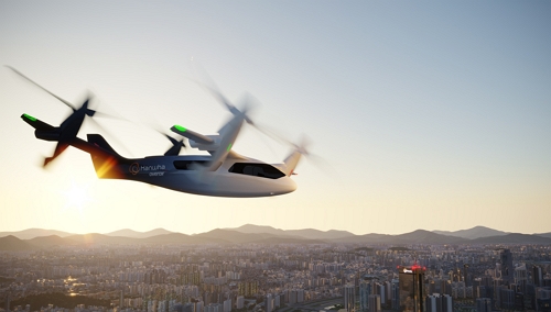 한화시스템이 개발중인 UAM 기체 '버터플라이' 이미지. 사진=한화시스템 