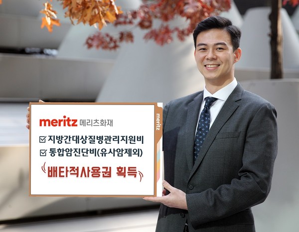 메리츠화재가 ‘지방간대상질병관리지원비’와 ‘통합암진단비(유사암제외)’등 2개 담보에 배타적사용권을 획득했다. 사진=메리츠화재