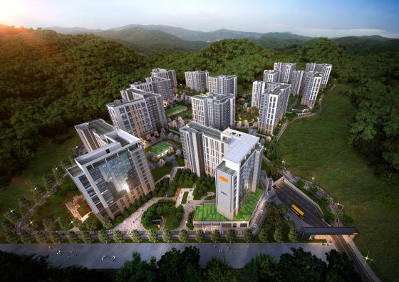 e편한세상 동탄 파크아너스 조감도. 사진=DL이앤씨