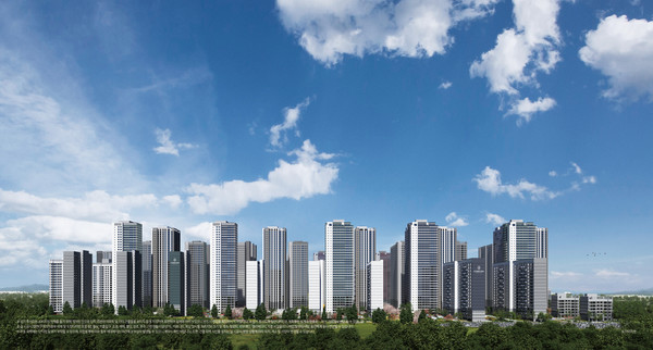 올림픽파크 포레온 투시도. 사진=현대건설