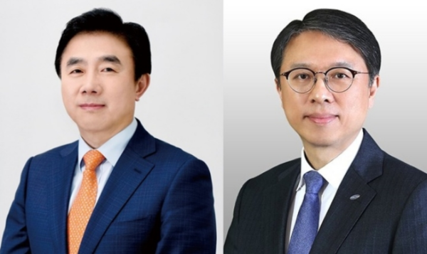 전영묵 삼성생명 사장(왼쪽)과 김대환 삼성카드 사장(오른쪽). 사진=각 사 
