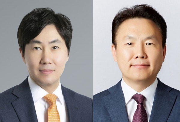 송상진 삼성생명 신임 부사장(왼쪽)과 이완삼 삼성생명 신임 부사장. 사진=삼성생명