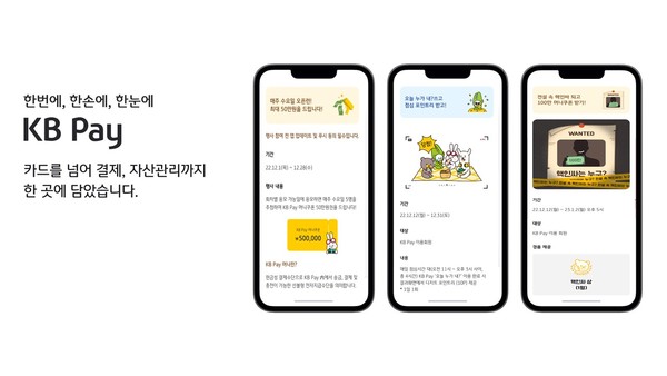 KB국민카드가 연말 맞이 KB Pay 이벤트를 진행한다. 사진=KB국민카드