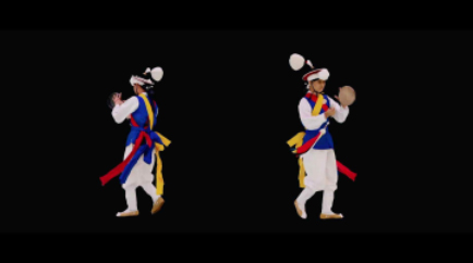 국가무형문화재 볼류매트릭 기록고도화 데이터(남원농악). 사진 제공=문화재청