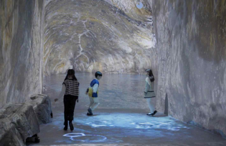 실감콘텐츠 '불과 물이 만든 기적, 용천동굴 대탐사'. 사진 제공=문화재청