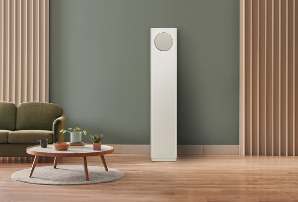 LG전자가 19일 출시한 2023년형 ‘LG 휘센 오브제컬렉션 타워에어컨’. 사진=LG전자