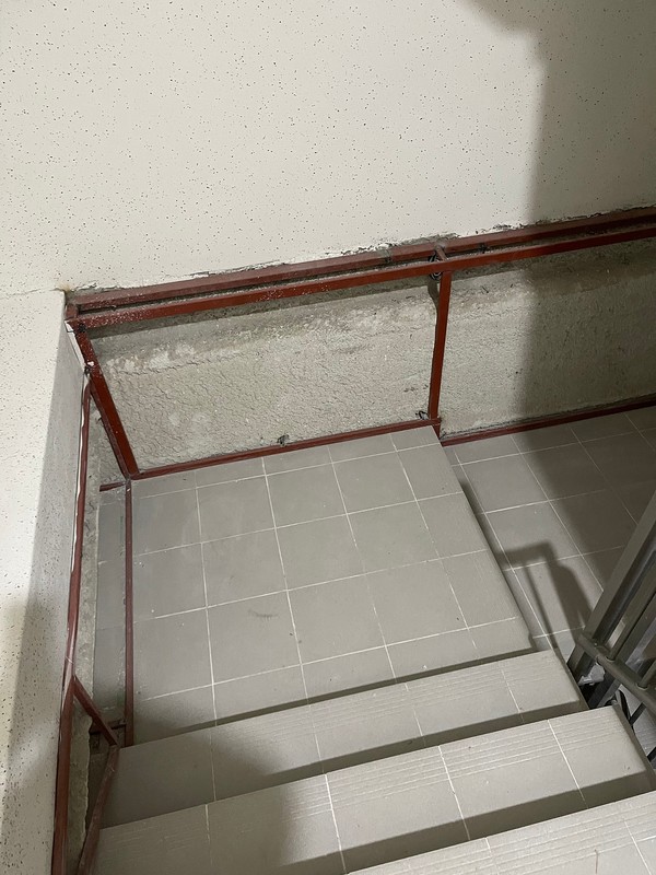 사전점검 당일 김포고촌 H 오피스텔 공용하자. 사진= 제보자  