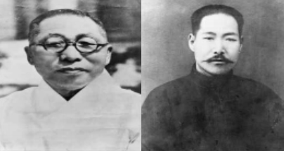 왼쪽부터 김구, 김좌진. 사진 제공=보훈처