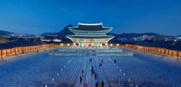 경복궁 근정전 야간 전경. 사진 제공=문화재청