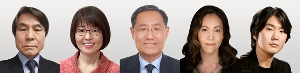 (왼쪽부터) 임지순, 최경신, 선양국, 마샤 헤이기스, 조성진. 사진=호암재단