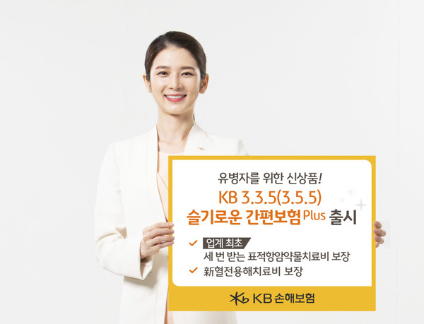 KB손해보험은 병력을 가진 유병자 고객 대상 ‘KB 3.3.5 슬기로운 간편건강보험 Plus’과 ‘KB 3.5.5 오! 슬기로운 간편건강보험 Plus’를 출시했다. 사진=KB손해보험