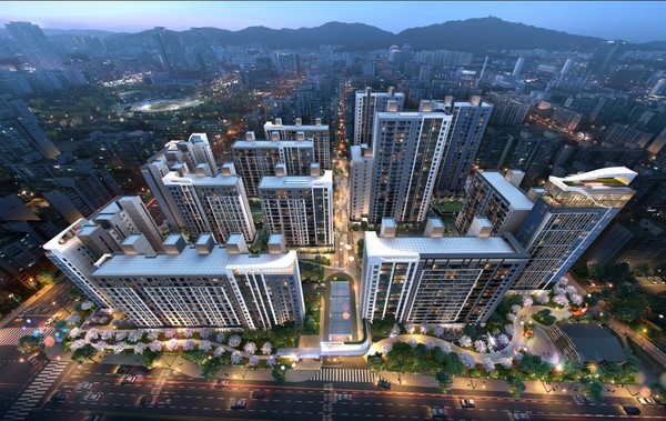 안양 평촌 초원2단지 대림아파트 리모델링 사업 조감도. 사진=현대엔지니어링