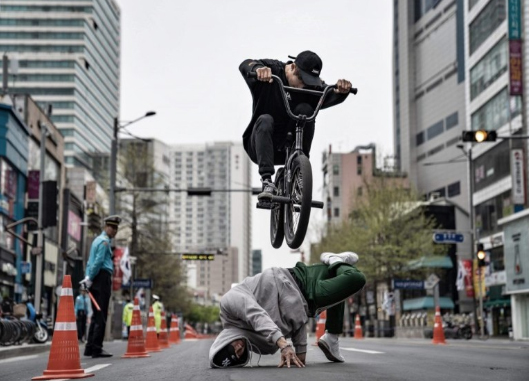 자전거 묘기 공연. 사진 제공=서울시