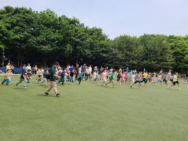 지난달 21일 수진공원서 열린 팝업 놀이터. 사진=성남시