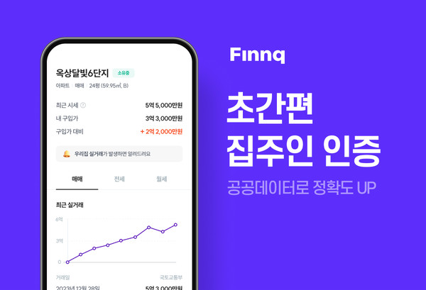 핀크가 부동산 서비스에 ‘집주인 인증’을 도입한다. 사진=핀크