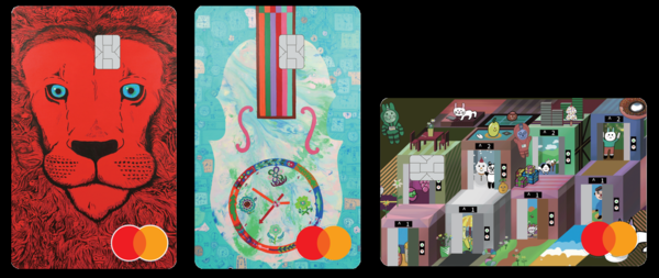 하나카드가 '원더카드 Co-brand 아트버스 콜렉션' 3종을 출시한다. 사진=하나카드