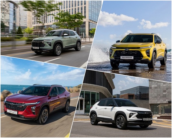 쉐보레 트랙스 크로스오버와 더 뉴 트레일블레이저. 사진=GM 한국 쉐보레