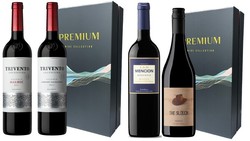 롯데칠성음료 '트리벤토 리저브 2종'과 '롯데 시그니처와인 2종'. 사진=롯데칠성음료