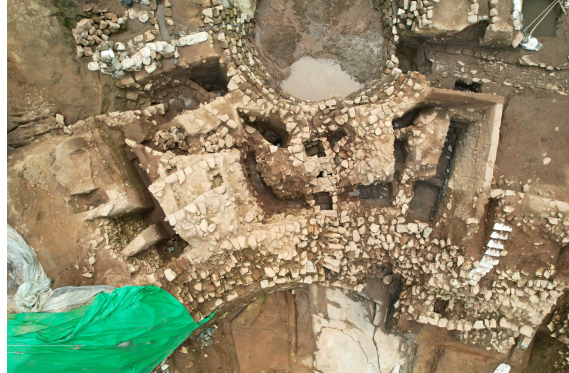 가림성 백제시대 성벽과 배수체계 현황. 사진 제공=문화재청