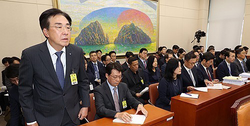 정무위 국감 증인들, 사진=연합뉴스