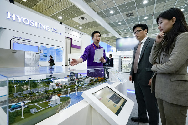 효성중공업 전시부스 전경. 사진=효성중공업