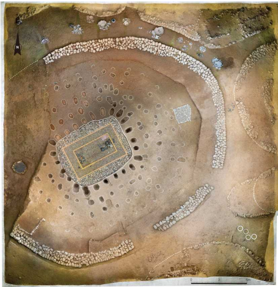 쪽샘 44호분 발굴조사 후 주요 시설 재현 모습. 사진 제공=문화재청