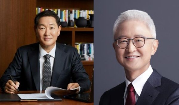 한종희 부회장(왼쪽)과 경계현 사장. 사진=삼성