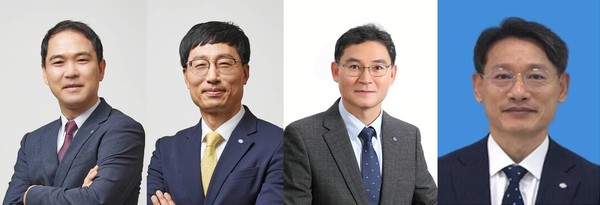 (왼쪽부터)신학기 수석부행장, 정철균 부행장, 최민성 부행장, 이준석 부행장. 사진=Sh수협은행