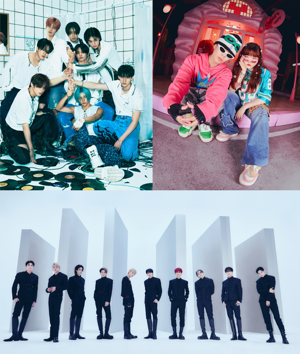 스트레이 키즈와 악뮤, 트레저(상단 왼쪽부터 시계 방향). 사진 제공=문체부