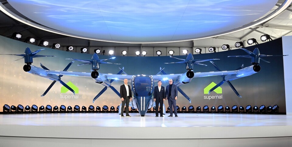 현대차그룹의 첨단 항공 모빌리티 계열사 슈퍼널이 지난 9일(현지시각) 'CES 2024'에서 공개한 차세대 기체 'S-A2' 모습. 사진=현대차그룹