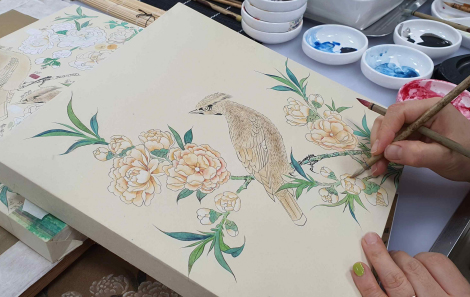 '모사' 교육 모습. 사진=문화재청