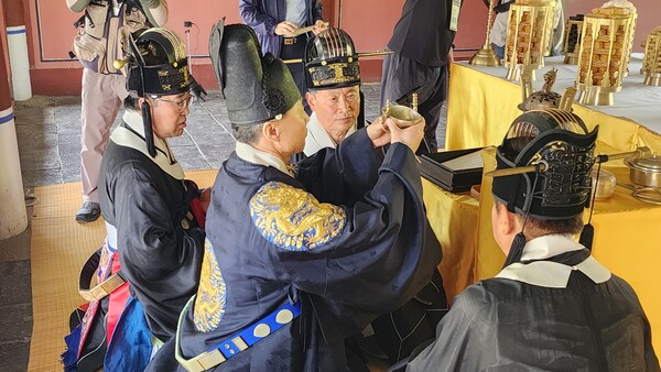 지난해 5월 15일 경기도 여주 세종대왕릉에서 숭모제전이 진행되고 있다. 사진 = 문화재청 