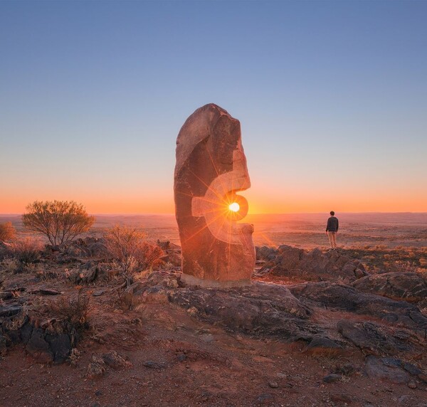 리빙 데저트 석양 조각상. 사진=뉴사우스웨일스주 관광청