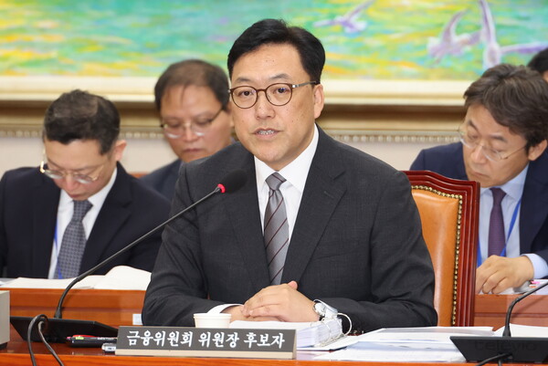 김병환 금융위원장 후보자가 인사청문회에서 발언하고 있다. 사진=금융위원회