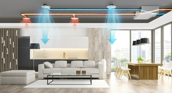 오염된 실내 공기를 바깥으로 배출하고 필터를 거친 깨끗한 외부 공기를 집 안으로 공급해주는 LG전자 가정용 환기시스템. 사진=LG전자