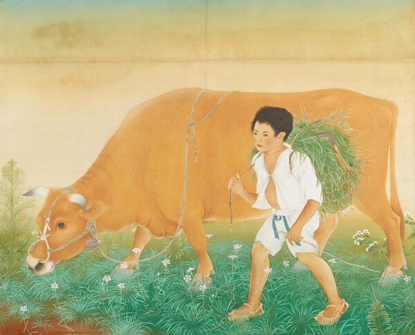 장우성, 귀목(歸牧), 1935, 비단에 먹, 색, 145×178cm. 사진 = 국립현대미술관 