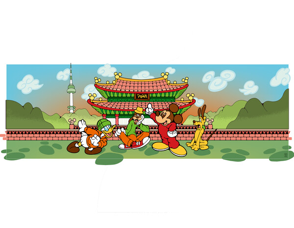 김세동 작가의 'Scene Disney in Seoul'. 사진 = 국가유산청