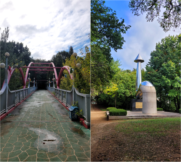 오작교 전경(왼쪽), 공군충혼탑 전경(오른쪽). 사진 = 안병국 객원기자 