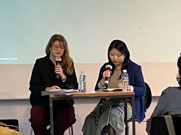 31일 서울 종로구 아르코미술관에서 베리만 알마상 총책임자가 발언 중이다. 사진 = 양찬혁 기자