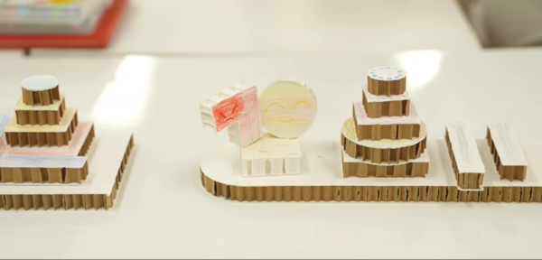 '아! 한글, 오! 예술' 중 '두근두근 조각공원으로 초대합니다' 프로그램 시범운영 현장. 사진 = 국립한글박물관